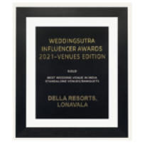 Della Resorts awarded as the Best Wedding Venues in India 2021 by Wedding Sutra Influencers Awards - Venue edition